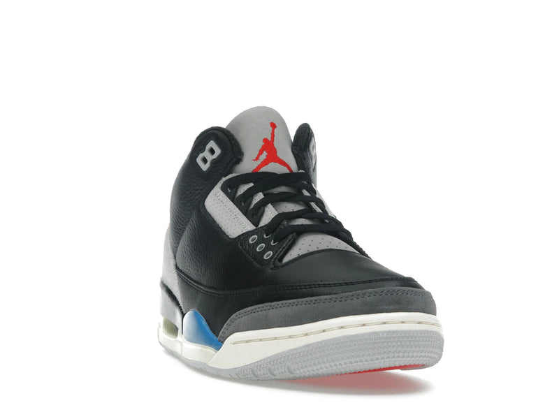Air Jordan 3 Retro OG Rare Air - Black/Chile Red/Neutral Grey/Military Blue/Coconut Milk - IB8967-004 - 07