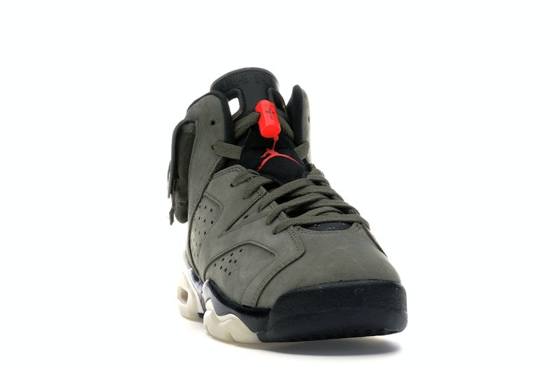 Air Jordan 6 Retro Travis Scott (GS) - Medium Olive/Black-Sail-University Red - CN1085-200 - 07