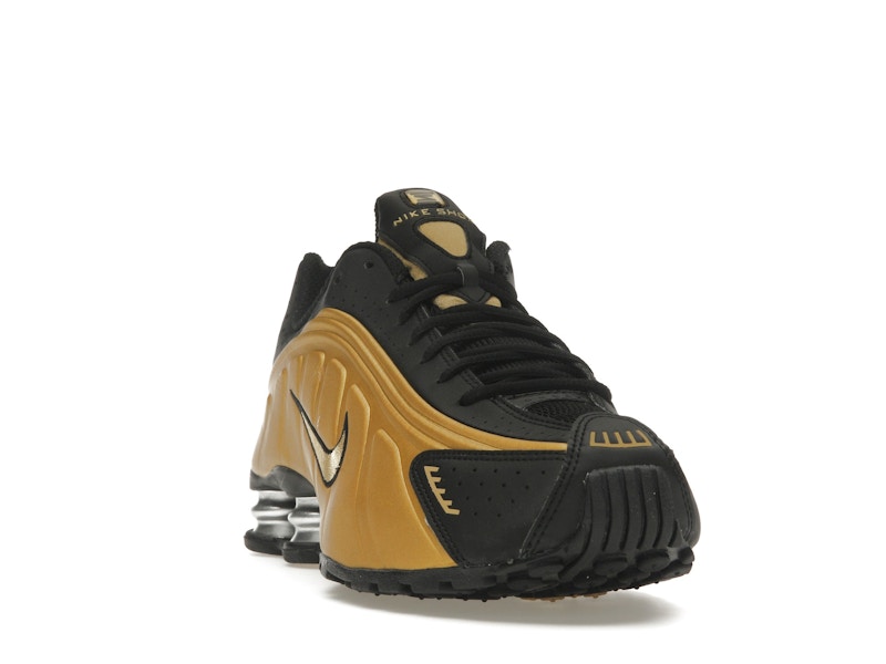 Nike Shox R4 Black Metallic Gold (Women's) - Black/Metallic Gold/Metallic Silver - AR3565-005 - 07