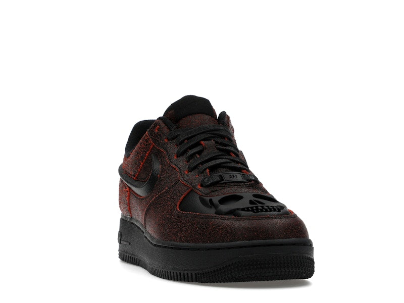 Nike Air Force 1 Low Retro QS Halloween Skull - Black/Black/Crimson - HV2016-001 - 07