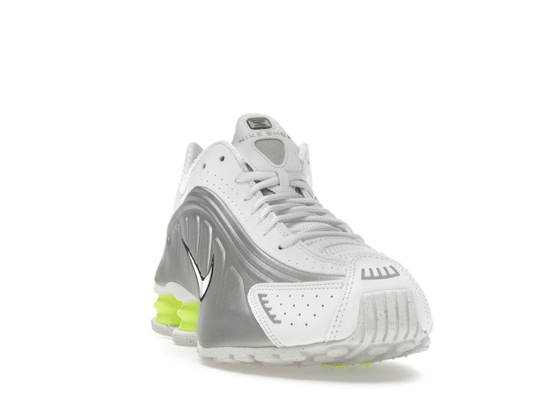 Nike Shox R4 White Metallic Silver Volt - White/Metallic Silver/Volt - AR3565-102 - 07