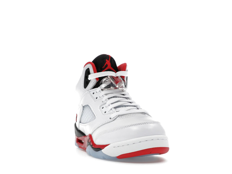 Air Jordan 5 Retro Fire Red Black Tongue (2025) (GS) - White/Fire Red/Black - HQ7980-101 - 07