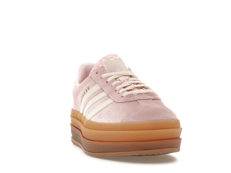 adidas Gazelle Bold Clear Pink Cream White (Women's) - Clear Pink /Cream White/Gold Metallic - JQ7777 - 07