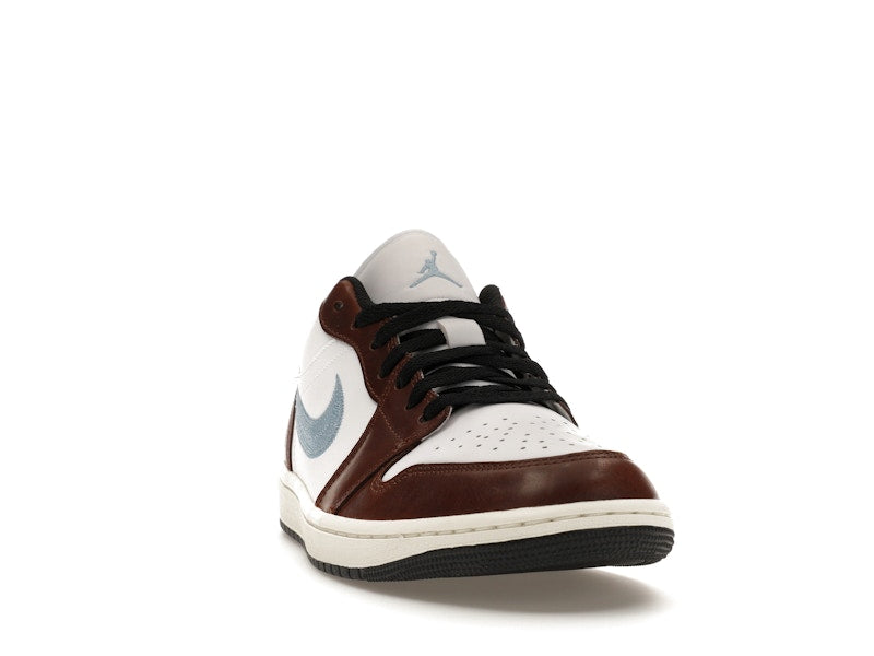 Air Jordan 1 Retro Low SE Brown Blue Grey - White/Blue Grey/Black/Sail - FQ7832-142 - 07