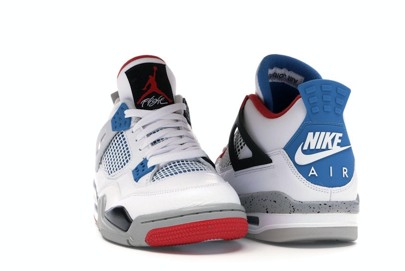 Air Jordan 4 Retro What The - White/Military Blue-Fire Red-Black-Cement Grey - CI1184-146 - 07