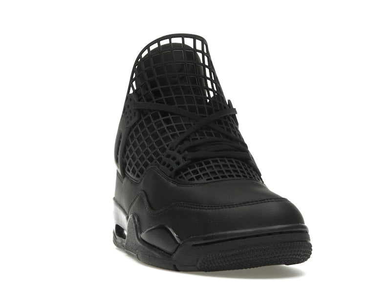 Air Jordan 4 Retro Net Black - Black/Black-Metallic Silver - FN7251-001 - 07
