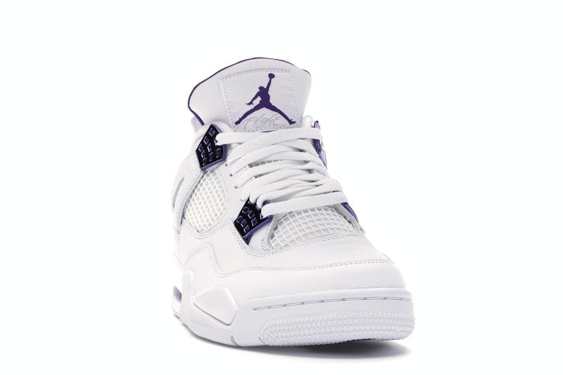 Air Jordan 4 Retro White Court Purple - White/Metallic Silver-Court Purple - CT8527-115 - 07