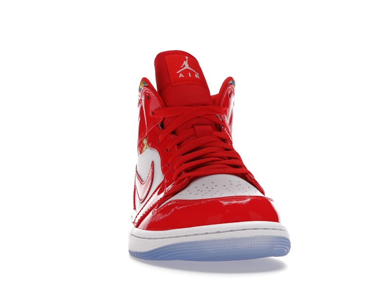 Jordan 1 Mid Barcelona Sweater Red Patent - widok 9