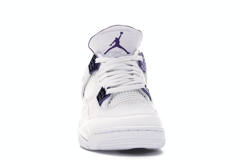 Air Jordan 4 Retro White Court Purple - White/Metallic Silver-Court Purple - CT8527-115 - 08