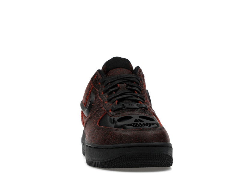 Nike Air Force 1 Low Retro QS Halloween Skull - Black/Black/Crimson - HV2016-001 - 08