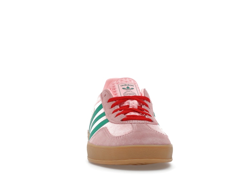 adidas Gazelle Indoor Pink Velvet (Women's) - Pink/Green/Scarlet - JI2713 - 08