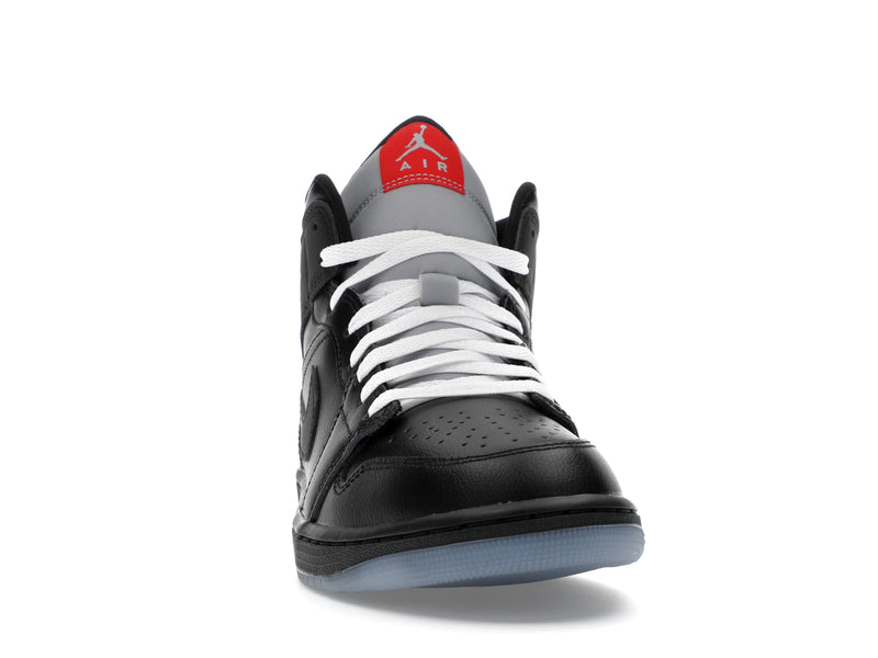 Air Jordan 1 Mid SE Black Metallic Reimagined - Black/Silver Metallic/University Red - HV5177-010 - 08