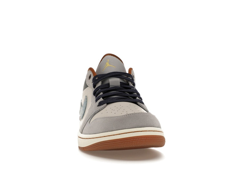 Jordan 1 Low SE Phantom Repaired Denim Swoosh - vue 9