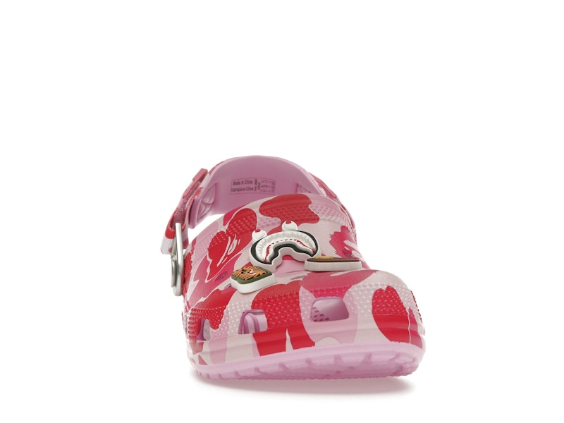 Crocs Classic Clog A Bathing Ape Bape Abc Camo Pink - vue 8
