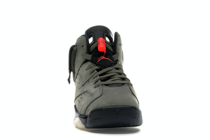 Air Jordan 6 Retro Travis Scott (GS) - Medium Olive/Black-Sail-University Red - CN1085-200 - 08