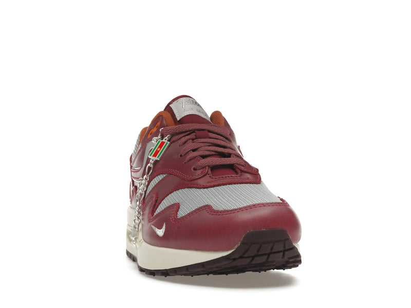 Nike Air Max 1 Patta Waves Rush Maroon With Bracelet - Metallic Silver/Rush Maroon - DO9549-001 - 08
