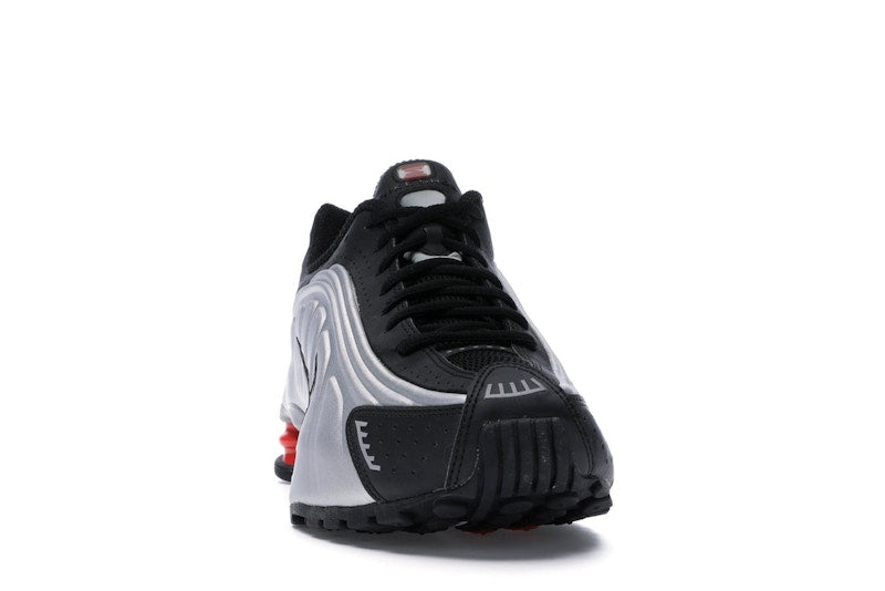Nike Shox R4 Black Metallic Silver (2018) - Black/Metallic Silver-Max Orange - BV1111-008 - 08