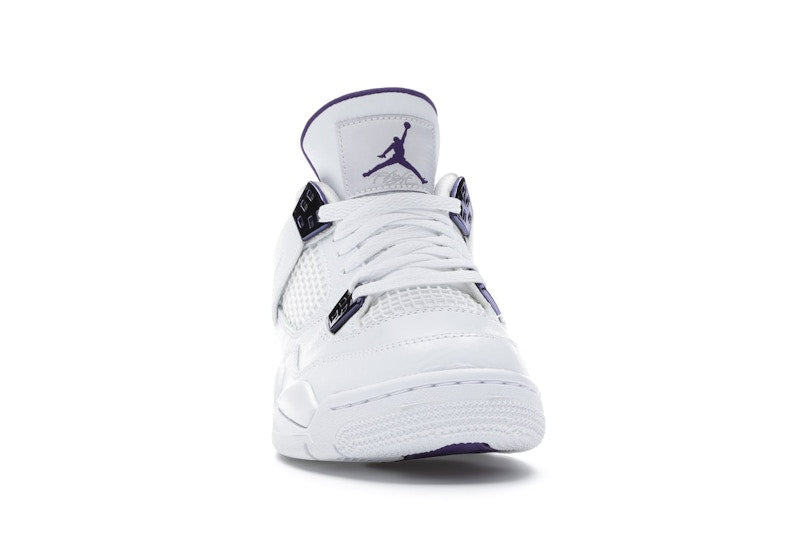 Air Jordan 4 Retro Metallic Purple (GS) - White/Court Purple-Metallic Silver - 408452-115 - 08
