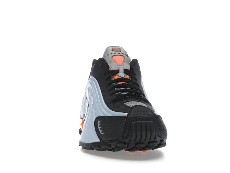 Nike Shox R4 Blue Tint Total Orange Black Metallic Silver (Women's) - view 8