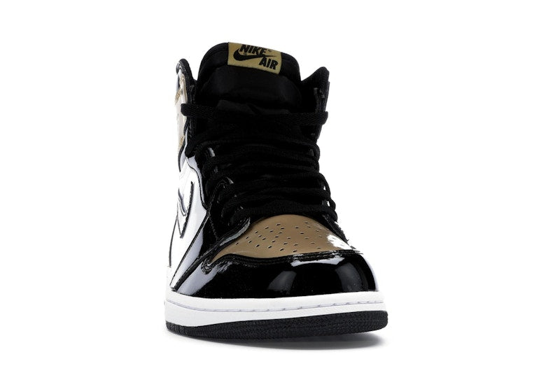 Air Jordan 1 Retro High Patent Gold Toe - Black/Metallic Gold-Summit White - 861428-007 - 08