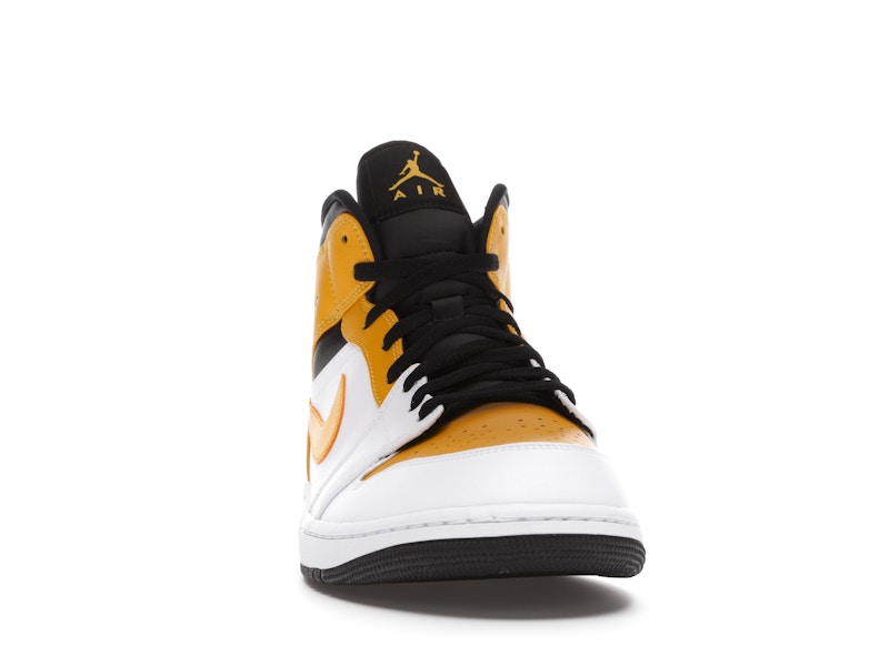 Air Jordan 1 Mid University Gold - White/University Gold-Black - 554724-170 - 08
