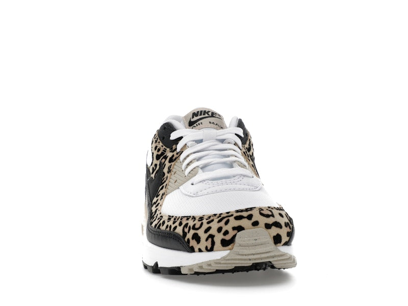 Nike Air Max 90 Leopard Sanddrift Black (Women's) - White/Sanddrift/Hemp/Black - IF1619-100 - 08