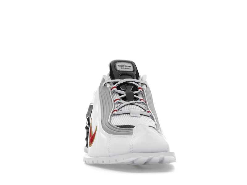 Nike Shox Mr4 Mule Martine Rose Metallic Platinum Varsity Red - White/Varsity Red/Metallic Platinum/Dark Charcoal - IM5420-100 - 08