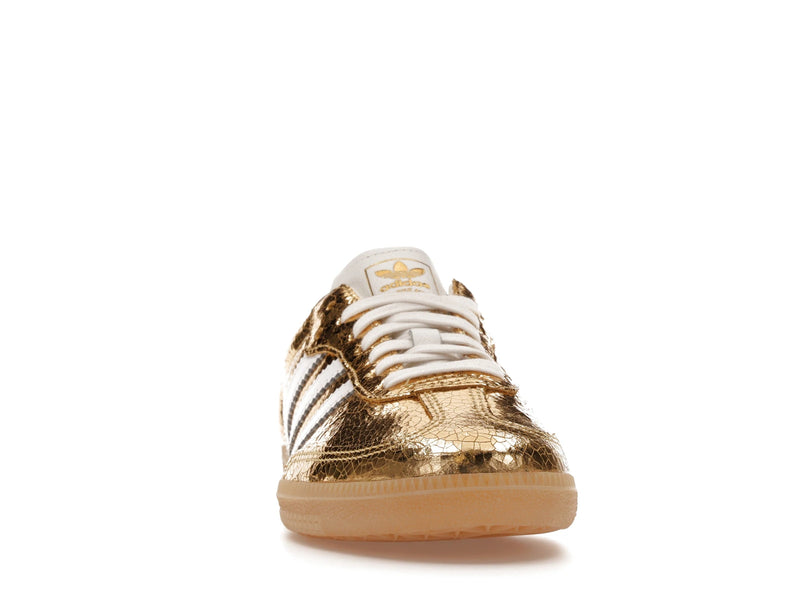 Adidas Samba OG Gold Metallic Cracked Leather - Gold Metallic/White/Core White - KI5719 - 08