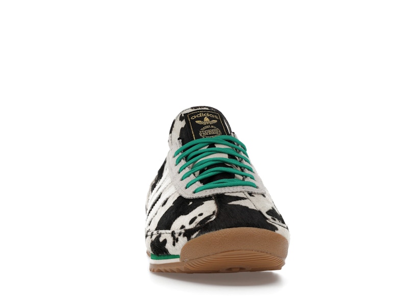 adidas SL 72 OG Cow Print Black White (Women's) - Core Black/Off White/Court Green - JR1639 - 08