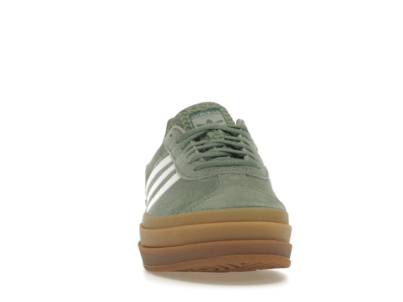 adidas Gazelle Bold Silver Green Gum (Womens) - Silver Green/Cloud White/Collegiate Green - ID6998 - 08