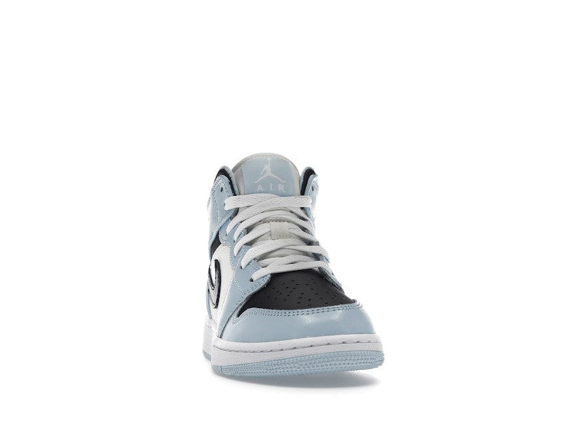 Air Jordan 1 Mid Ice Blue (GS) - Ice Blue/Black-Sail-White - 555112-401 - 08