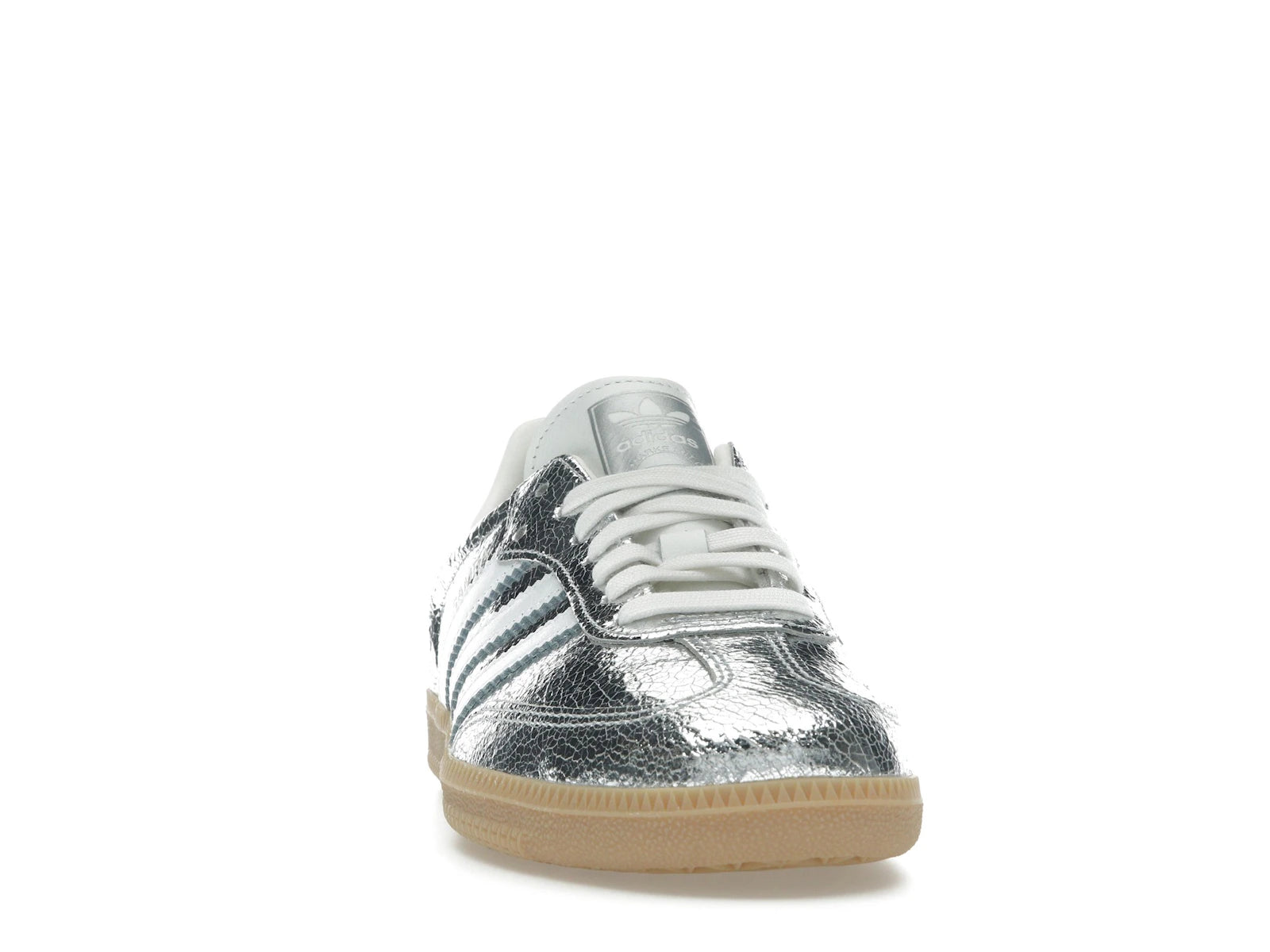adidas Samba OG Silver Metallic Cracked Leather - JR0035 - 08
