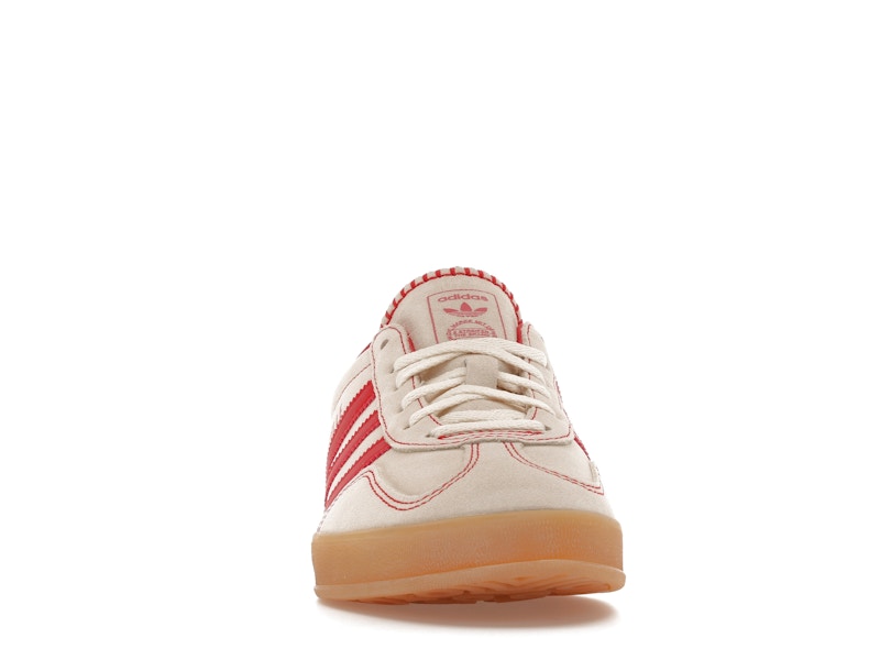adidas Gazelle Indoor Beige Better Scarlet (Women's) - Beige/Better Scarlet/Cream White - JS1402 - 08
