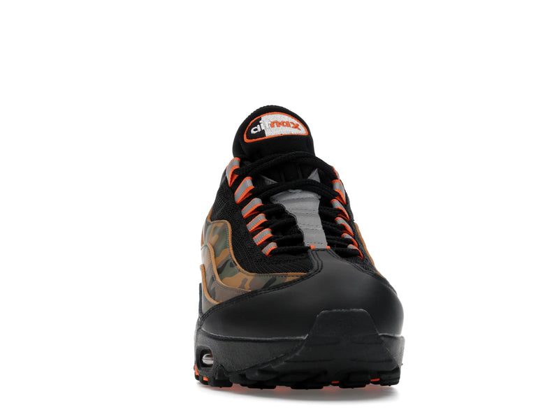 Nike Air Max 95 Safety Orange Camo - Black/Safety Orange/Metallic Silver/Golden Beige/Cargo Khaki - HQ1973-001 - 08