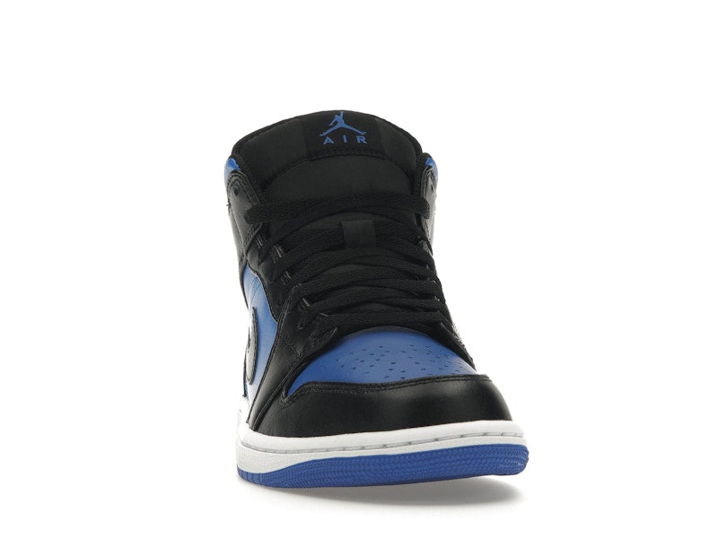 Air Jordan 1 Mid Black Royal Metallic - Black/Black/White/Royal Blue - DQ8426-042 - 08