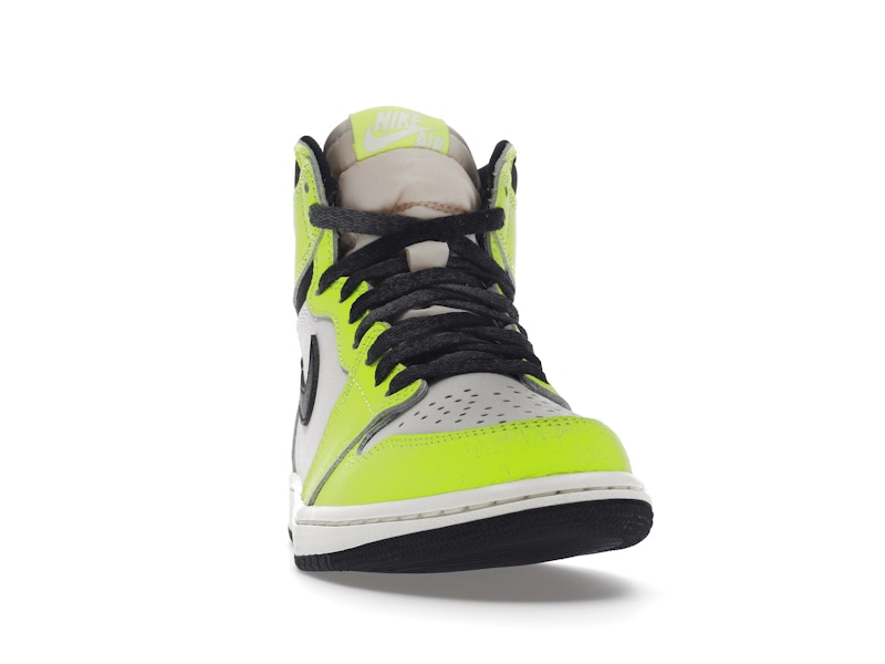 Air Jordan 1 Retro High OG Visionaire - Volt/Black/Sail - 555088-702 - 08