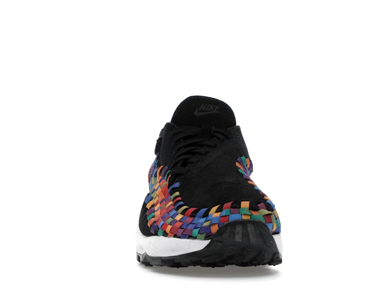 Nike Air Footscape Woven Black Rainbow (Women's) - Black/White/Black - FB1959-002 - 08