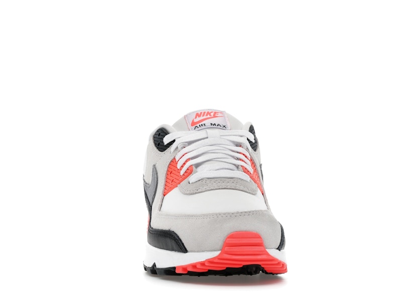 Nike Air Max 90 Infrared 2026 Iu1055 100 - White/Cement Grey/Infrared/Black - IU1055-100 - 09