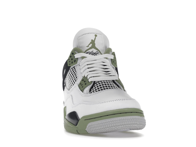Air Jordan 4 Retro Oil Green (W) - White/Seafoam/Dark Ash/Neutral Grey - AQ9129-103 - 08