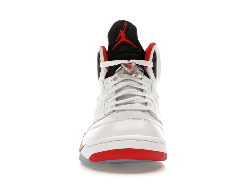 Air Jordan 5 Retro Fire Red Black Tongue (2025) - White/Fire Red/Black - HQ7978-101 - 09