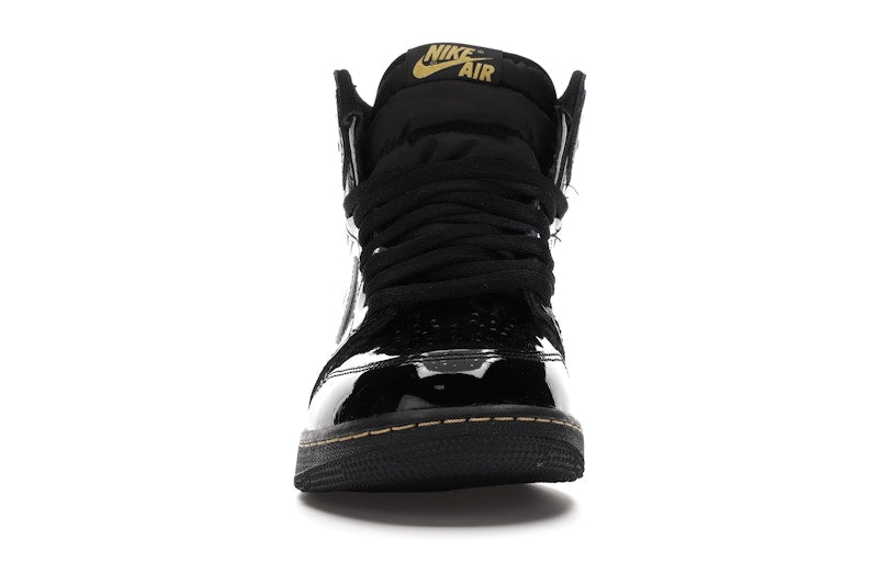 Air Jordan 1 Retro High Black Metallic Gold (2020) (GS) - Black/Black-Metallic Gold - 575441-032 - 09