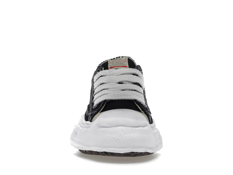 Maison Mihara Yasuhiro Hank basse en toile à semelle originale coloris noir - Black/White - A05FW702 - 09