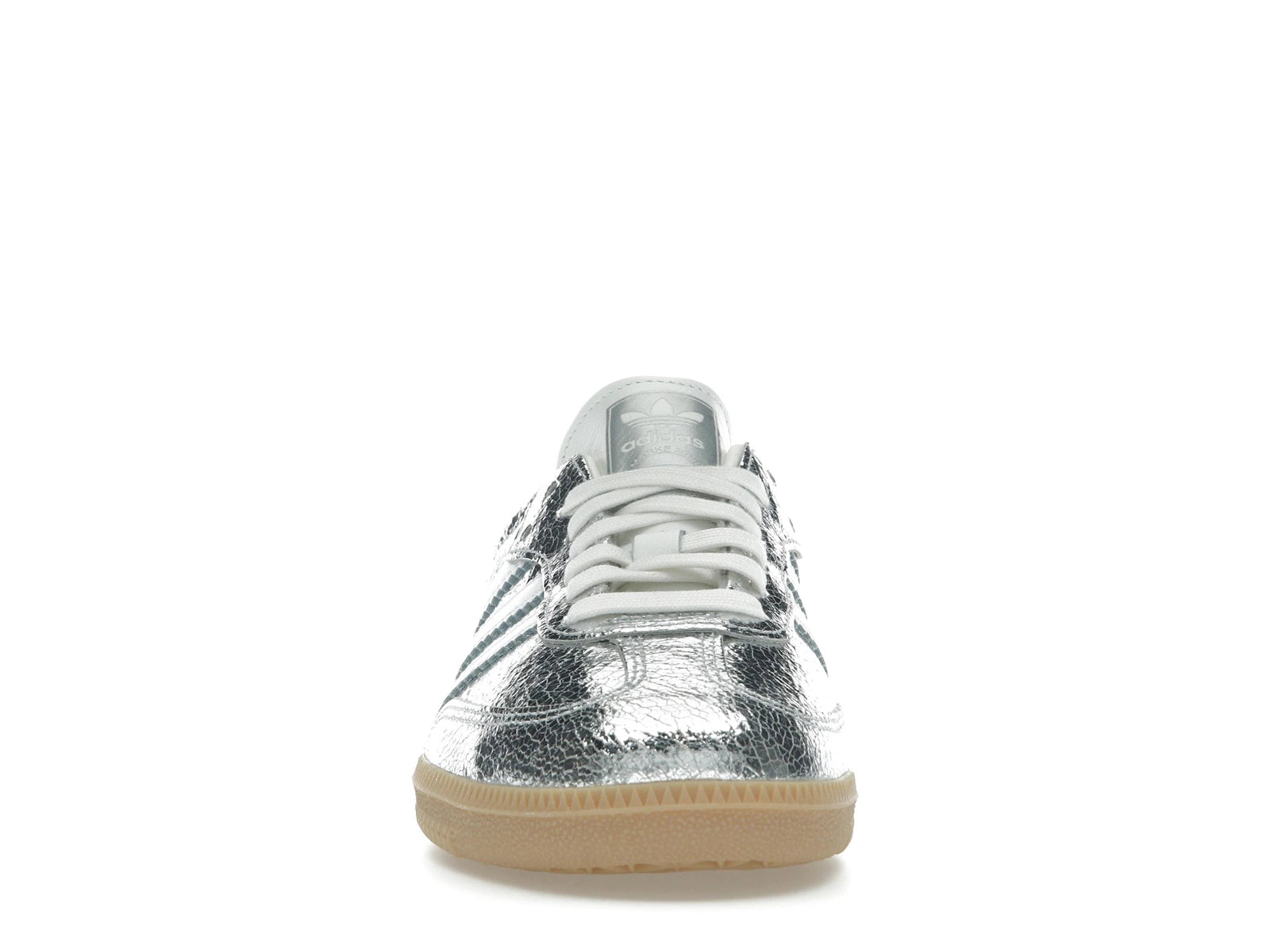adidas Samba OG Silver Metallic Cracked Leather - JR0035 - 09