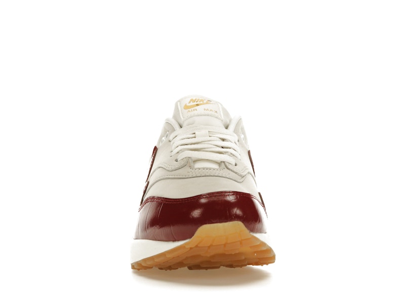 Nike Air Max 1 LX Team Red (Women's) - Sail/Sail/Gum Light Brown/Team Red - FJ3169-100 - 09