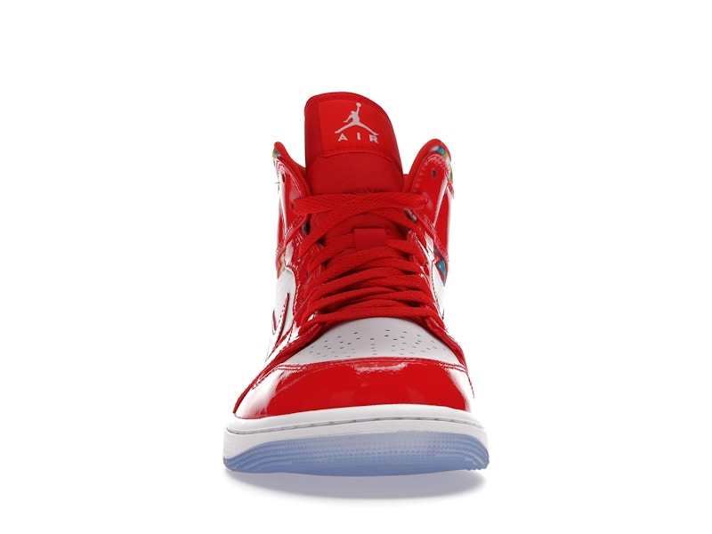 Jordan 1 Mid Barcelona Sweater Red Patent - widok 10