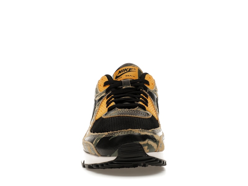 Nike Air Max 90 Premium Black University Gold Camo - Black/University Gold/Parachute Beige/Black - IF1721-001 - 09