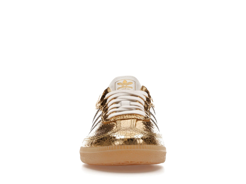 Adidas Samba OG Gold Metallic Cracked Leather - Gold Metallic/White/Core White - KI5719 - 09