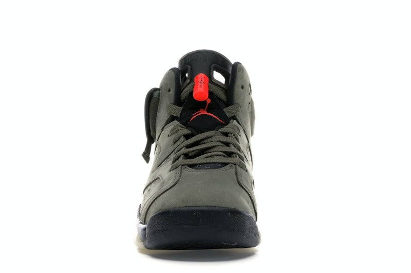 Air Jordan 6 Retro Travis Scott (GS) - Medium Olive/Black-Sail-University Red - CN1085-200 - 09