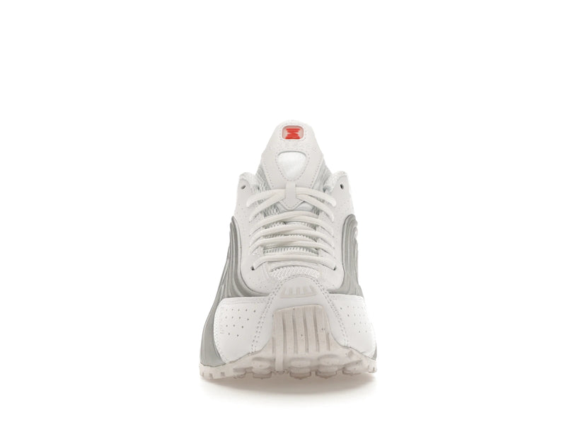 Nike Shox R4 White Metallic (W) - White/White-Metallic Silver-Max Orange - AR3565-101 - 09