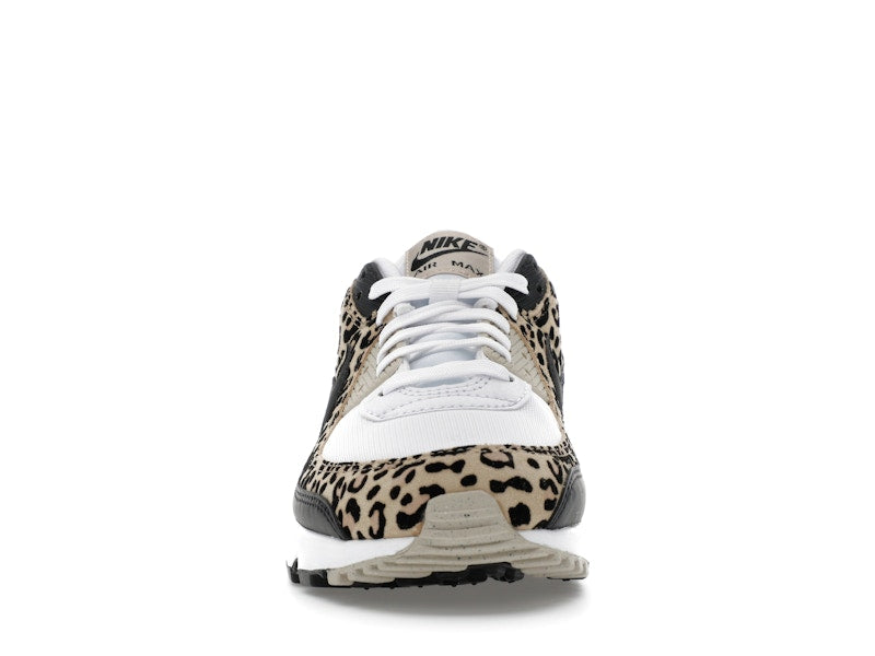 Nike Air Max 90 Leopard Sanddrift Black (Women's) - White/Sanddrift/Hemp/Black - IF1619-100 - 09